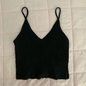 Black brandy Melville knit tank